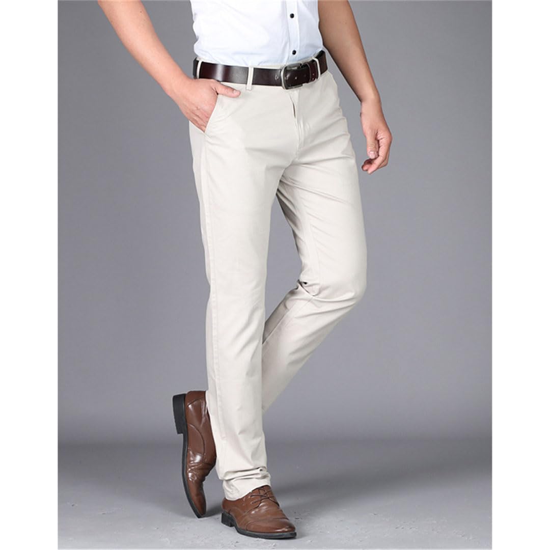 Vogrtcc Pantalones De Vestir para Hombre Pantalones De Negocios Pantalones De Traje Casual De Oficina