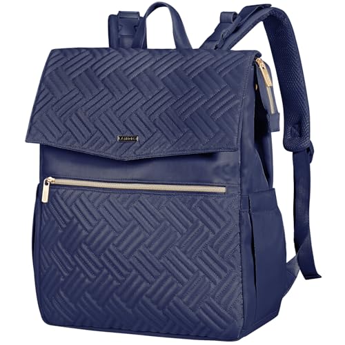 LANDICI Baby Changing Bag Backpack, Multifunction Nappy Change Back Pack Stylish Baby Travel Diaper Bags with Changing Mat, Stroller Straps for Mum Dad Boy Girls,Navy Blue