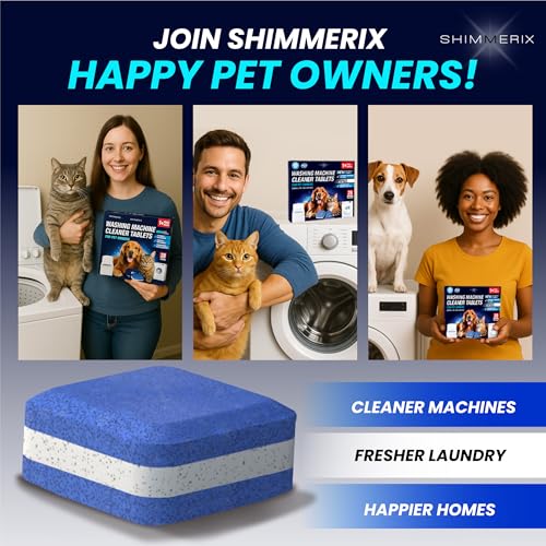 image for SHIMMERIX Washing Machine Cleaner Pro Tablets for Pet Owners - 28 Pack