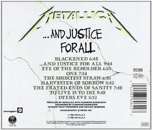 Miniatura 2 de And Justice For All CD