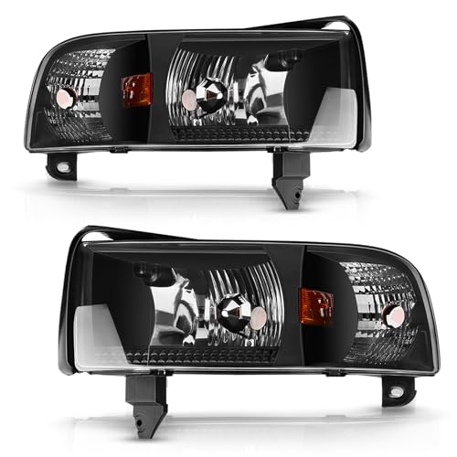 DWVO Headlight Assembly Compatible with 1994-2001 Dodge Ram 1500/94-02...