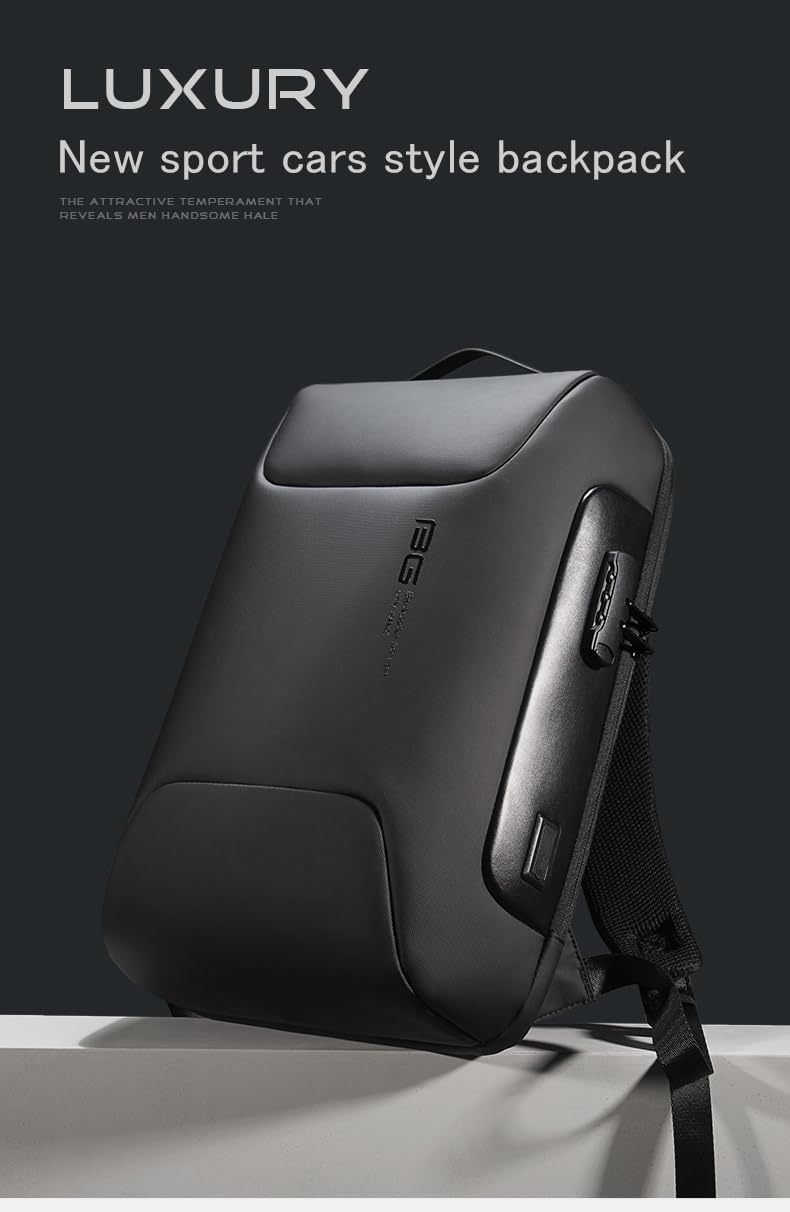 BROGBUS New Anti Thief Laptop Bag Backpack Fits for 15.6 inch Laptop Backpack Multifunctional Backpack WaterProof for Business Shoulder Bags (Grey) 4