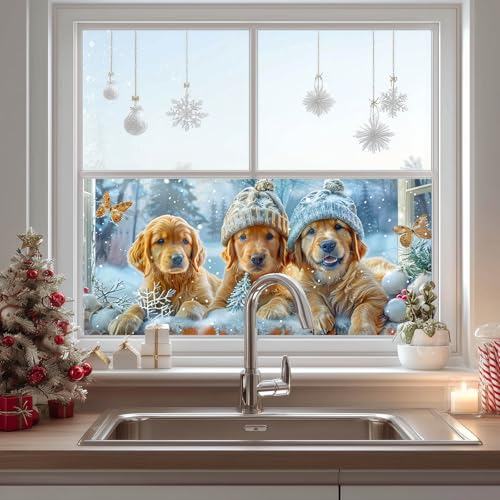 Vinilo Decorativo HOMETITUTE Golden Retriever 39.3 x 17.7 in miniatura 4