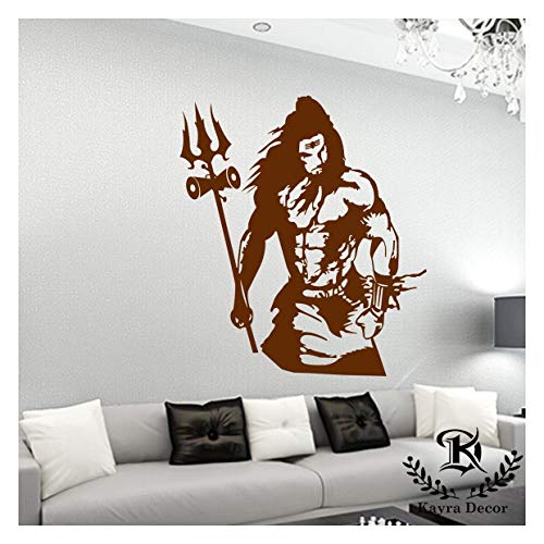 Image of Kayra Decor Stencil for Wall Painting - Lord Mahadev Pack of 1, 24 inch x 40 inch - (KDS36005)
