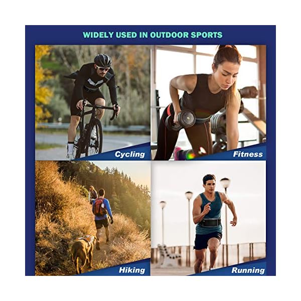 Running Belt, Workout Belt for Phone Money Key Passport Bank Card, Adjustable Women and Men Travel Waist Pack Fit 24''-41'', Buddy Pouch for Runners - Image 8