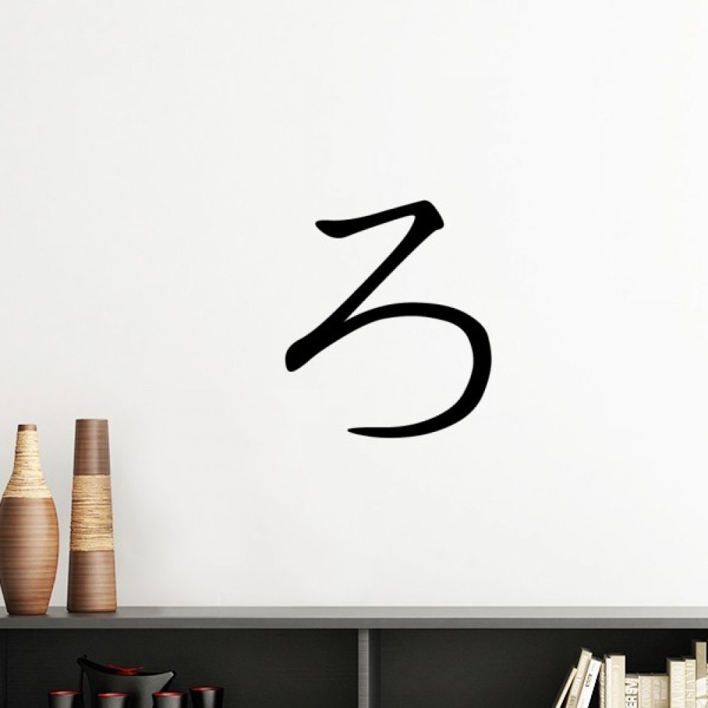 Katakana Japonais Ro autocollant mural amovible pour relooker un mur sans peindre