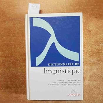 Paperback Dictionnaire de linguistique [French] Book
