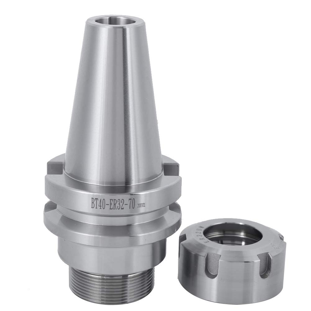 Portautensili CNC ad alta precisione 2~20mm / 0.1~0.8in Portautensili CNC 70mm / 2.8in 40cr Acciaio inossidabile BT40-ER32-70 Foratrici Macchina per incidere di CNC