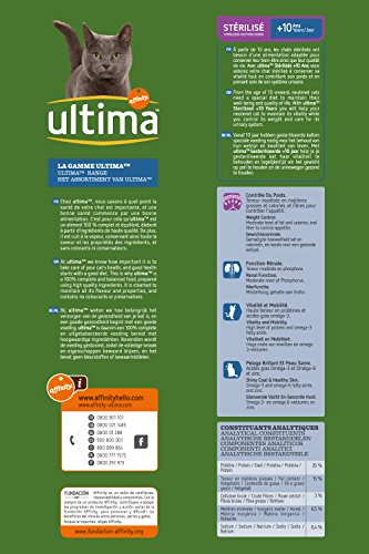 Ultima Chats Stérilisés Aliment Formulé + de 10 Ans 1,5 kg – Ansicht 3