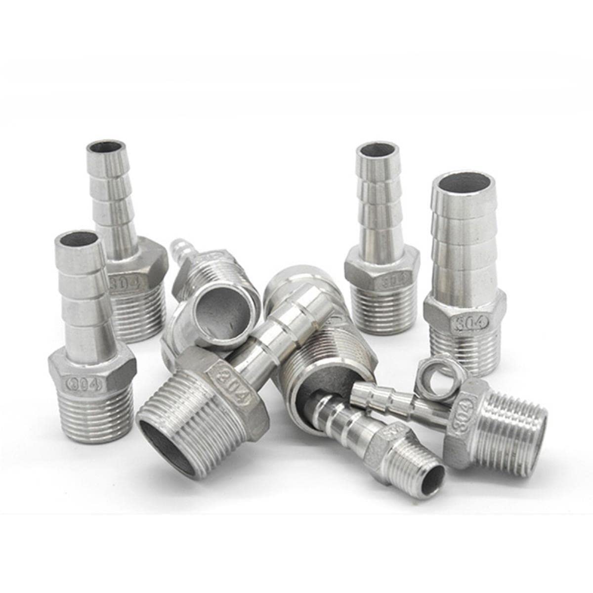 Złącze węża, Złącze węża ogrodowego, Stal nierdzewna, męskie BSP 1/8", 1/2", 1/4" 3/4" Gwint, Złączka do rur, Złączka do węża, 6 mm do 25 mm Narzędzia, Akcesoria, 6 mm,Złącza(15mm)