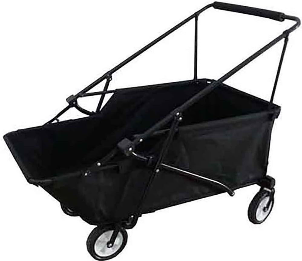 Impact Canopy Folding Utility Wagon, Collapsible, All Terrain Beach Wagon, Momentum, Black
