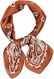 MAIRY Silk Square Scarf Womens Scarves Lightweight Fashion Satin Hijab Scarfs Sleeping Wraps Soft Headwear Paisley Bandanas GB0702806