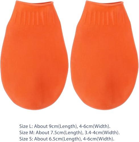 Miniatura 5 de Hemobllo Zapatos para perro, zapatos para perro, botas para perro, botas de lluvia de goma, 4 piezas de patas para perros para mascotas, gatos,