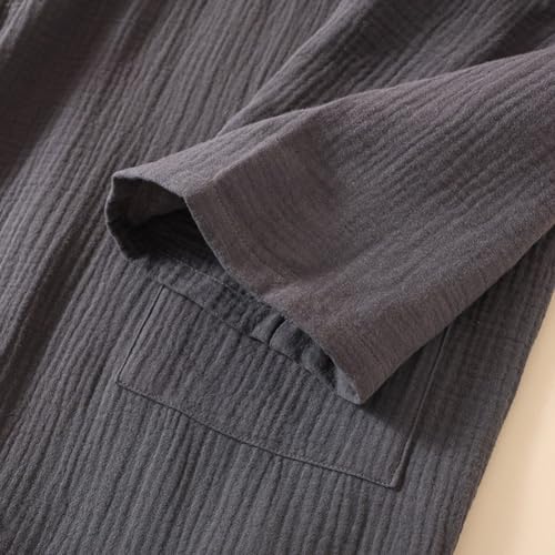 Estilo japonés de algodón premium para batas de baño unisex 3