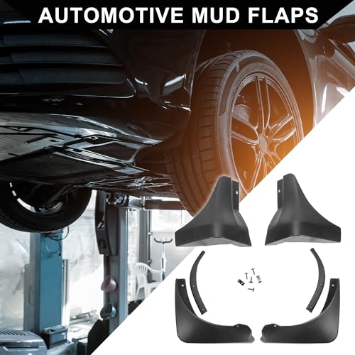 Image of Mud Flap Splash Guard with Mount Accessories for Nissan 350Z V6 3.5L Coupe 2003-2008 / Front & Rear Side Mud Guards /Durable / 1 Set