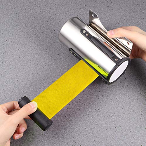 STOBOK 2 M Cinto de Barreira da Fila de Montagem Na Parede Cinto de Barreira de SeguranÃ§a RetrÃ¡til