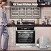 AMZCHEF Single Wall Oven 24