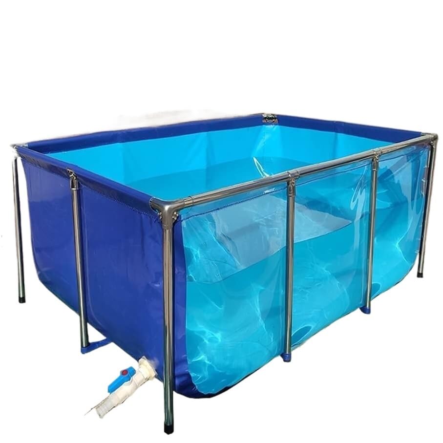 Revêtement de bassin avec cadre en acier PremiumCanvas pour koi