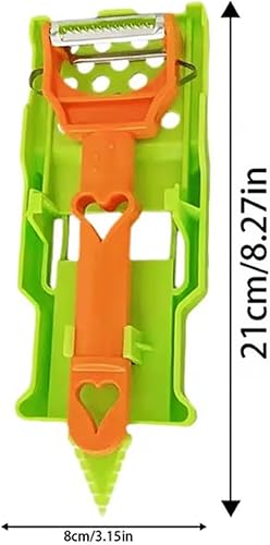 Miniatura 6 de Toselfwith Pelador Multifuncional 2 en 1 - Pelador De Frutas Y Verduras, Cortador Juliana, Pelador De Papas, Herramienta De Cocina Ergonómica Y