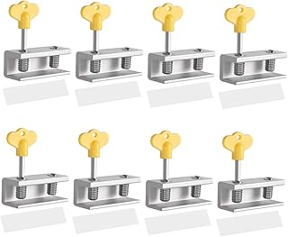 Angoily Child Safety Window Lock Safety Window Lock 8pcs Window Safety Locks Adjustable Sliding Door Window Security Locks with Key Adjustable Sliding Window Lock