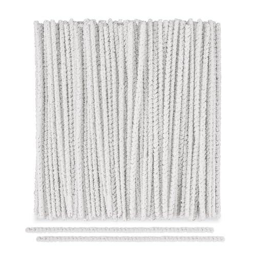 100 Pcs Pipe Cleaners, Cotton & Iron Wire Pipe Cleaner, 6-Inch Pipecleaners Bulk, Flexible Tobacco Pipe Cleaning Tools