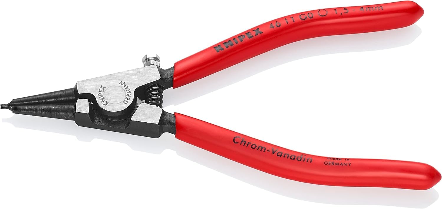 KNIPEX Szczypce do pierścieni osadczych sprężynujących do montażu pierścieni na wałkach z tworzywa sztucznego, 46 11 G0