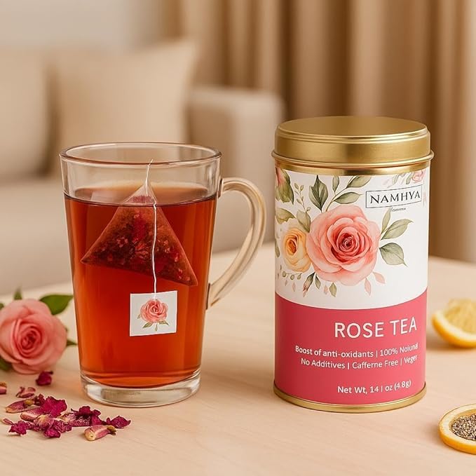 Image of Namhya Rose & Moringa Tea | Immunity, Skin Radiance & Vitality