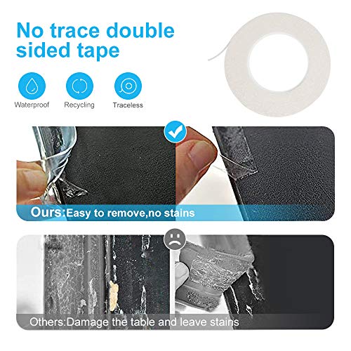 Tables Corner Guards Baby Child Safety, 20ft(6m) Soft Silicone Bumper Strip Furniture Clear Toddler Edge Protectors Baby Proofing - Thumbnail 2