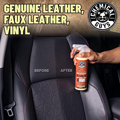 Chemical Guys, Leather Quick Detailer, Cleaner & Conditioner Spray, 16 oz | Quick spray cleans and conditions seats, furniture and apparel, safe on natural, synthetic and faux leather - image 9