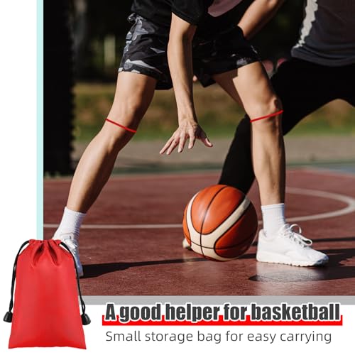 Image of Foilswirl Silicone Patella Knee Band for Basketball Patella Tendon Support Knee Pain Running Tendon Brace Support Strap(2,Red,M)
