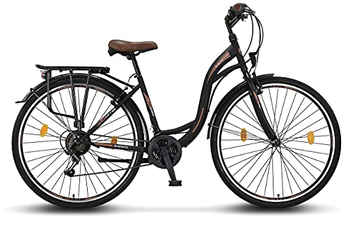 Licorne Bike Stella Premium City Bike in 24.26 and 28 Inch - Bicycle for Girls, Boys, Men and Women - 21 Speed Gear… - Image 4