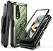Produktbild SUPCASE Hülle für Samsung Galaxy Z Fold 4 5G (2022), Bumper Case Robust Handyhülle Premium Schutzhülle [Unicorn Beetle] mit integriertem Displayschutz, Gürtelclip und Ständer (Grün)