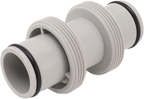 Adaptador de manguera de piscina, conector de manguera de piscina de junta recta doble antifugas de 1.5 a 1.5 pulgadas para