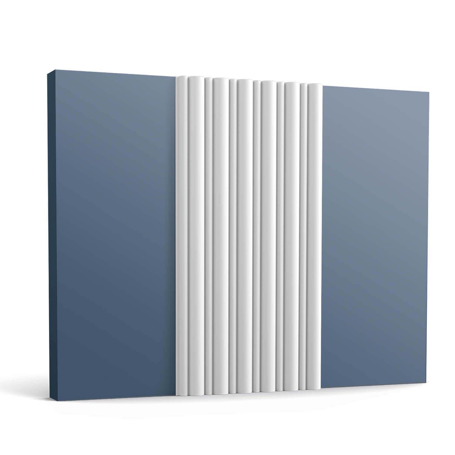 Orac 3d revestimiento mural WX211-2600 FLUTE 260 cm x 1,7 cm x 25,5 cm Poliestireno extruido (HDPS) pretratado