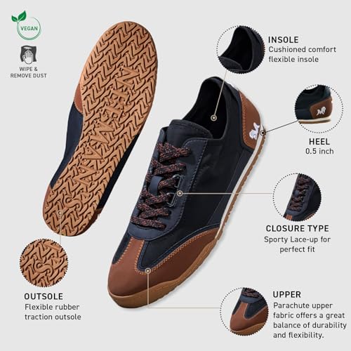 Image of Neeman's The Urban Ease Sneakers for Men | Lightweight Canvas with Vegan Suede & Nylon Upper | Breathable, Flexible & Cushioned Everyday Footwear
