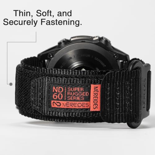 Nereides 22mm Quick Fit Band Compatible with Garmin Fenix 9 8 7 6 5,Black by Nereides - Used condition - Image 6