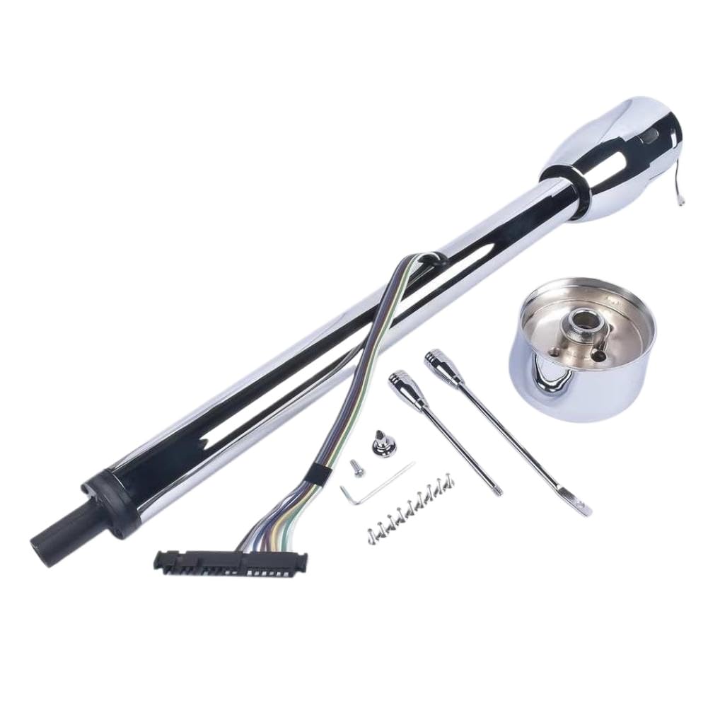 Piantone dello sterzo manuale con inclinazione dello spostamento del pavimento con adattatore per ruota senza chiave da 32 pollici compatibile con AP03