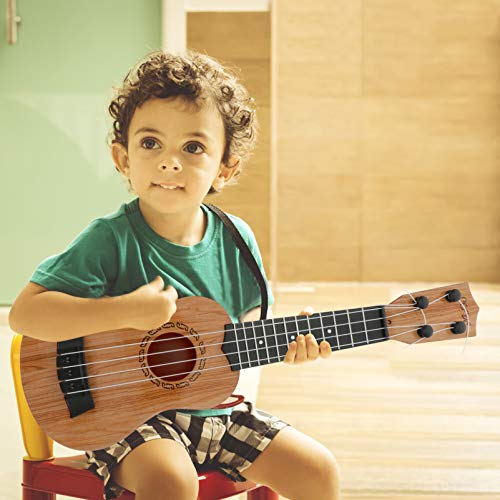 MILISTEN Ukulele de madeira, guitarra pequena, Ukulele de madeira, instrumento musical para crianças