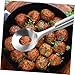 Imagen de TOYANDONA 2 piezas Cucharas de Albóndigas de Acero Inoxidable con Mango Ergonómico para Moldear Carne Herramienta para Hacer Croquetas Caseras Cocina
