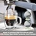 Mfacoy Glass Double Wall Insulated Espresso Cups (Set of 2), 5.4 oz Shots Cup with Handle, Insulated Glasses Mugs, Small Coffee Cups, Shot Glass