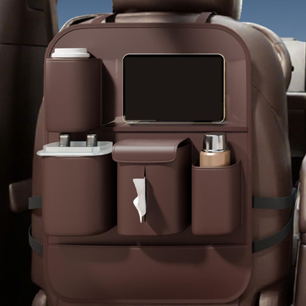 Hanging Car Organizer for Peugeot 508 2011 2012 2013 2014 2015 2016 2017 2018,Kick Mats Back Seat,Car Back Seat Storage Organizer, Keep Cars Vehicles Organized & Tidy,B Black