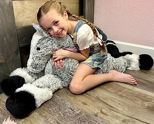 Maogolan Giant Horse Stuffed Animal, Long Horse Plush Toy, Riding Realistic Stuffed Horse, Big Horse Plush Pillow For Kids Women Boys 4 Feet #TOP5