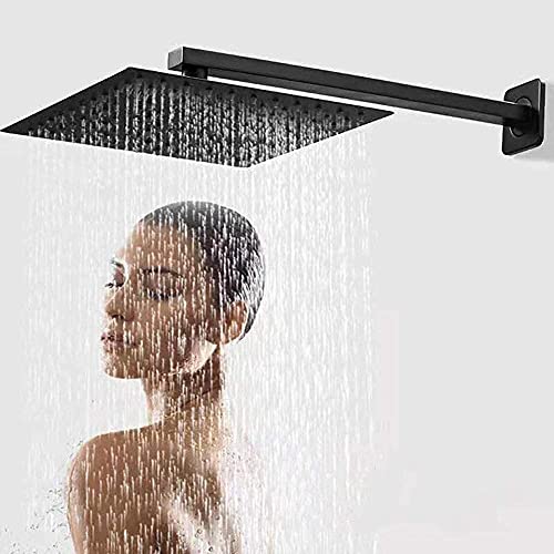 Pommeaux de douche carrés et mitigeur de pluie noir pour transformer votre salle de bain en spa privé - 7
