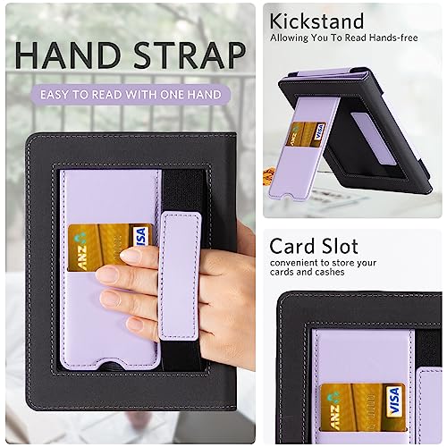 Image of CoBak Case with Stand for Kindle Paperwhite -with Auto Sleep Wake, Card Slot, Hand Strap Feature - Fits Kindle Paperwhite 11th Generation 6.8 inch Signature Edition 2021 Released