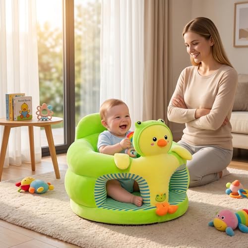 Sièges d'appoint bébé canard jaune avec canapé assis stable épais
