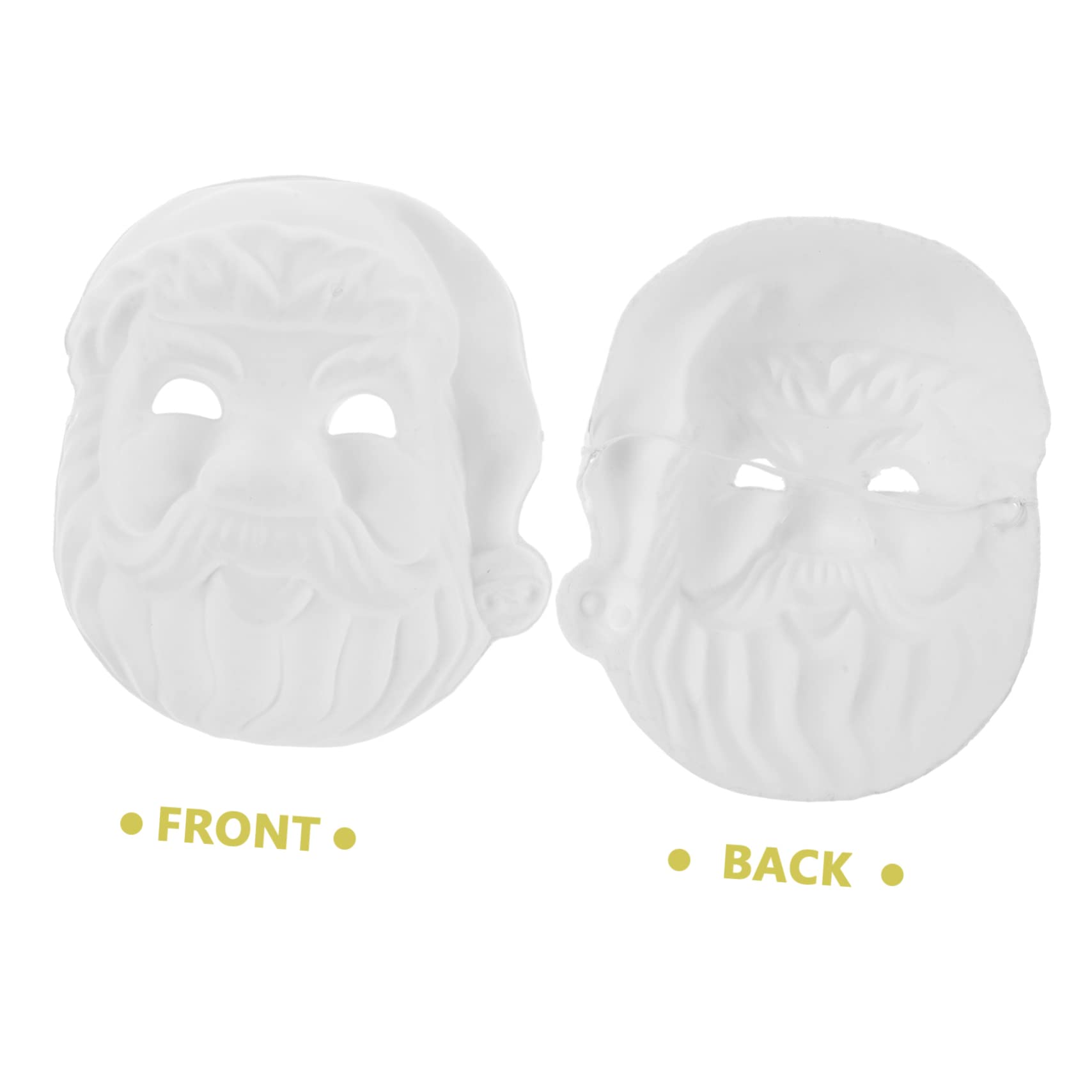 VICASKY 30pezzi Santa Claus Maschere Vuote Per Compleanni e Creativi Forniture Per Mascherate e Decorazioni Natalizie