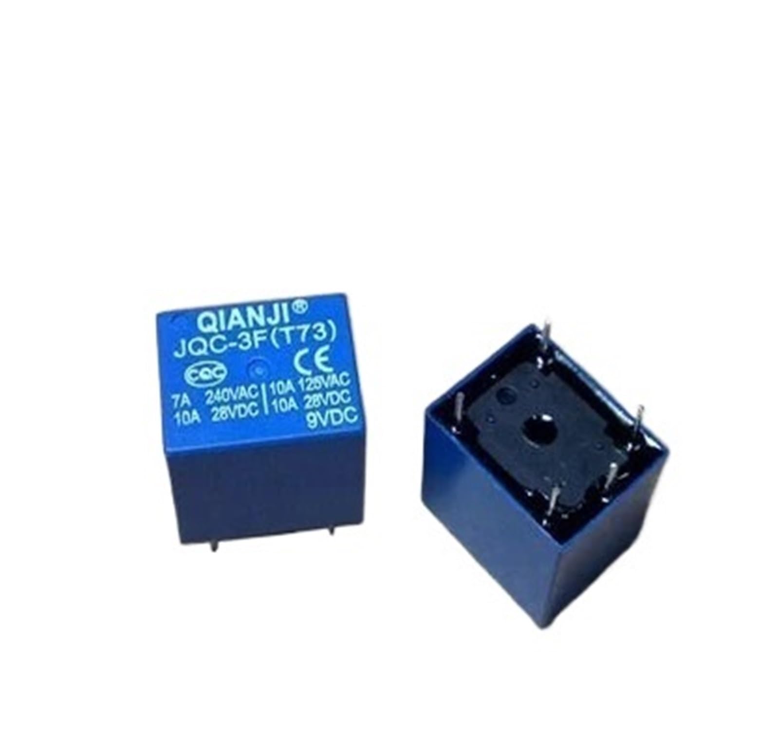 JJHQOKYNA Relay JQC-3F-9VDC JQC-3F 9VDC DC9V 9V 10A DIP5