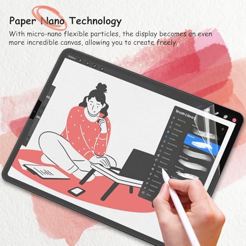 image for bersem 2 PACK Paperfeel Screen Protector for iPad Pro 11 inch (2022/20
