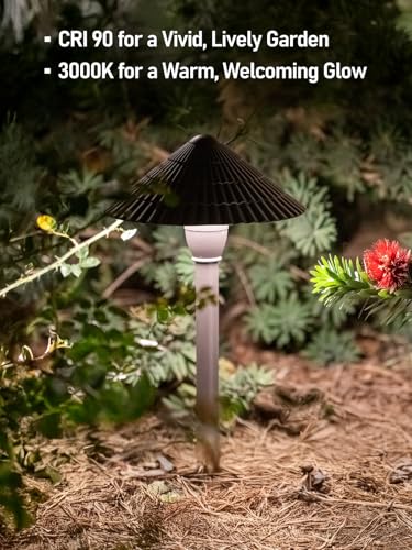 Image of LEONLITE 4-Pack LED Low Voltage Landscape Path Lights, 12-24V AC /DC, 4000K