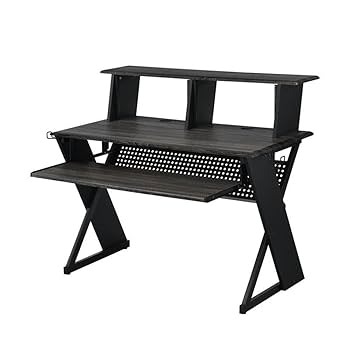 アクメACME Furniture TABLE / BLACK Amazon.com: Acme Furniture Rectangular Music Desk Table with